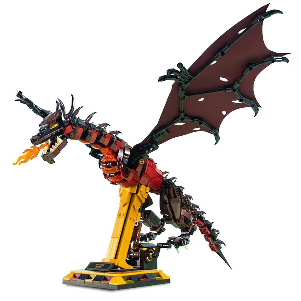 Amazon.co.jp: Goirzi 1359ピース ファイヤードラゴン フィギュア